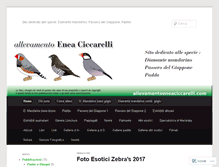 Tablet Screenshot of allevamentoeneaciccarelli.com